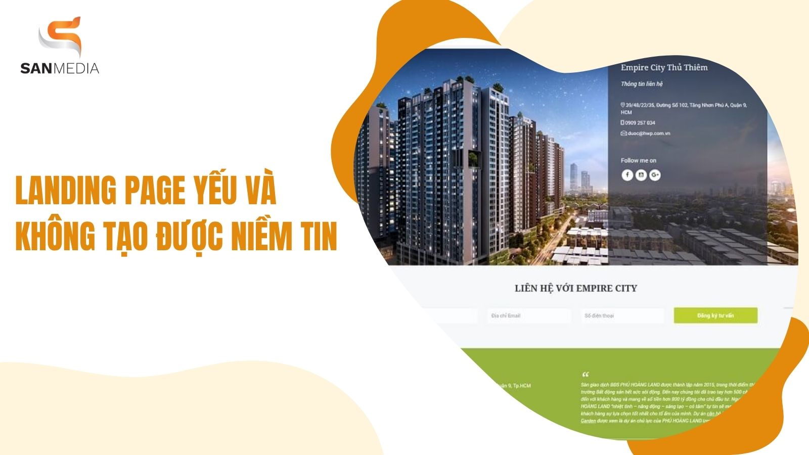 Landing Page Yếu Và Không Tạo Được Niềm Tin