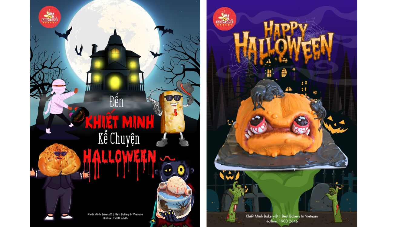 Phủ sóng chủ đề Halloween để tạo hiệu ứng