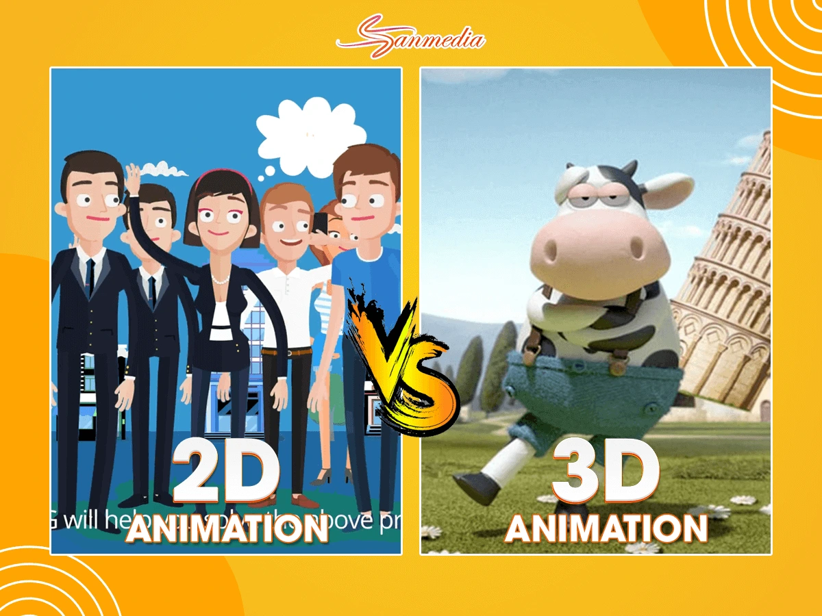Sự khác biệt giữa animation 2D và animation 3D  