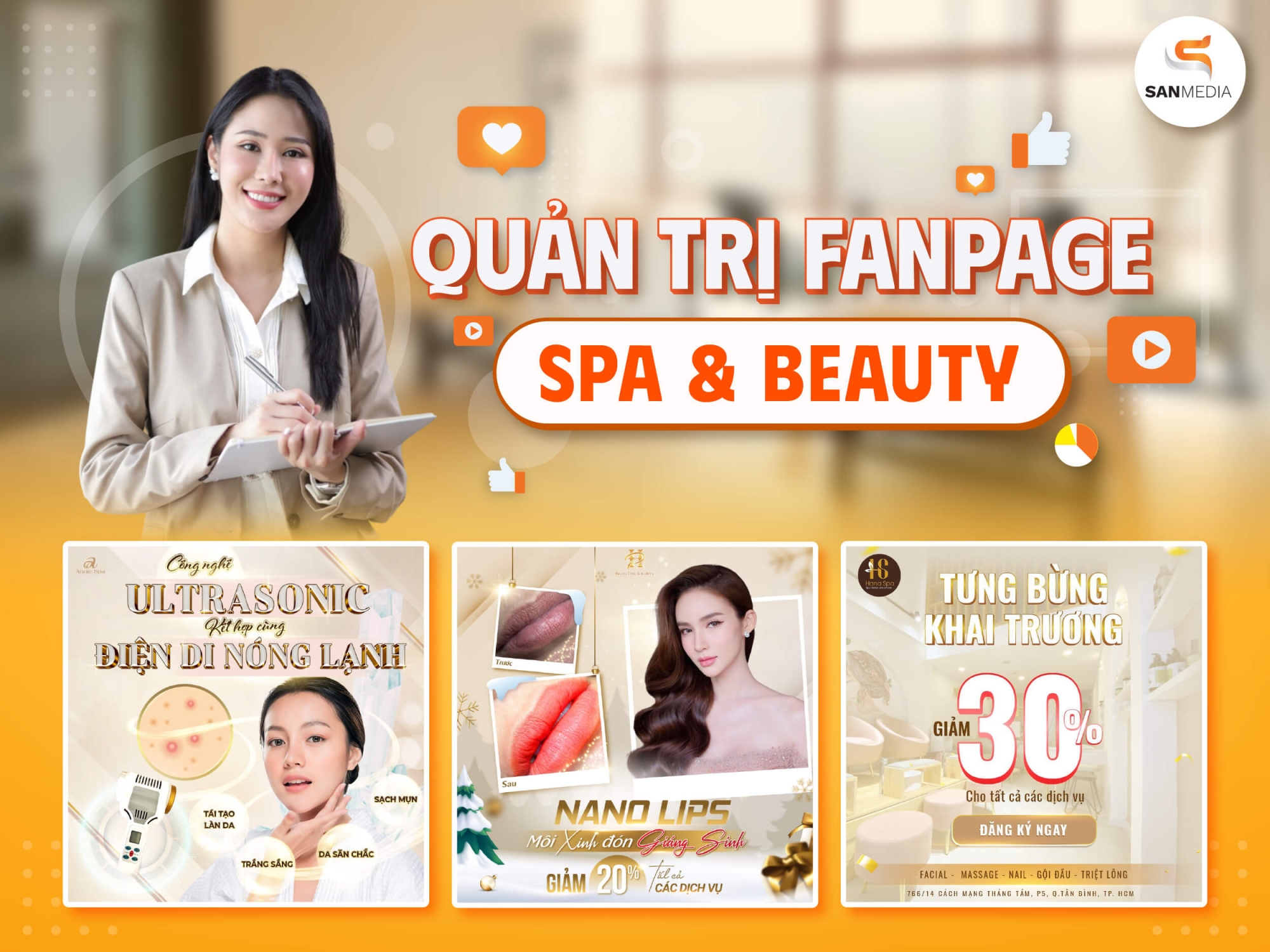  Fanpage Facebook là lợi thế dành cho ngành spa và làm đẹp