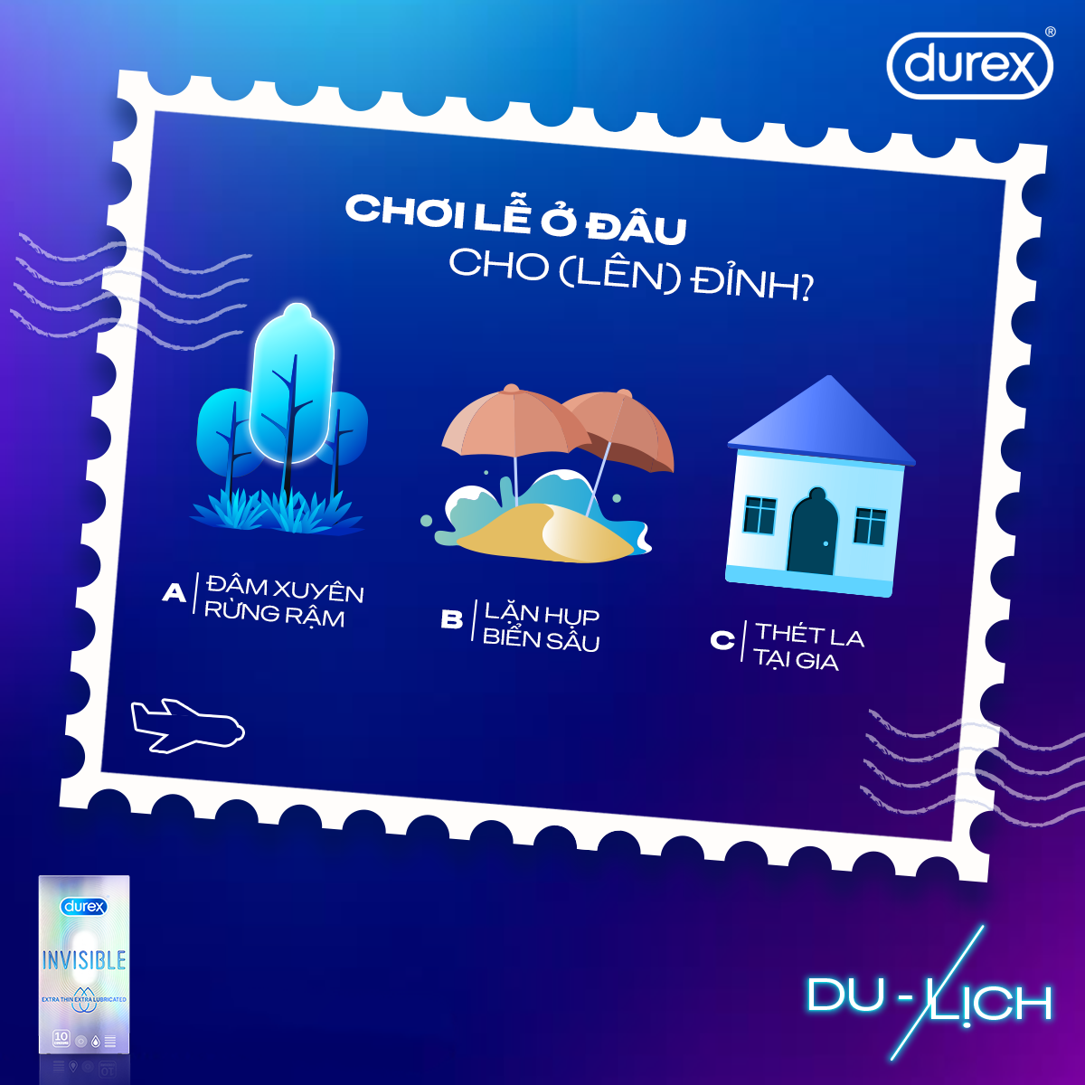 Durex nổi tiếng với ý tưởng nội dung sáng tạo của mình 